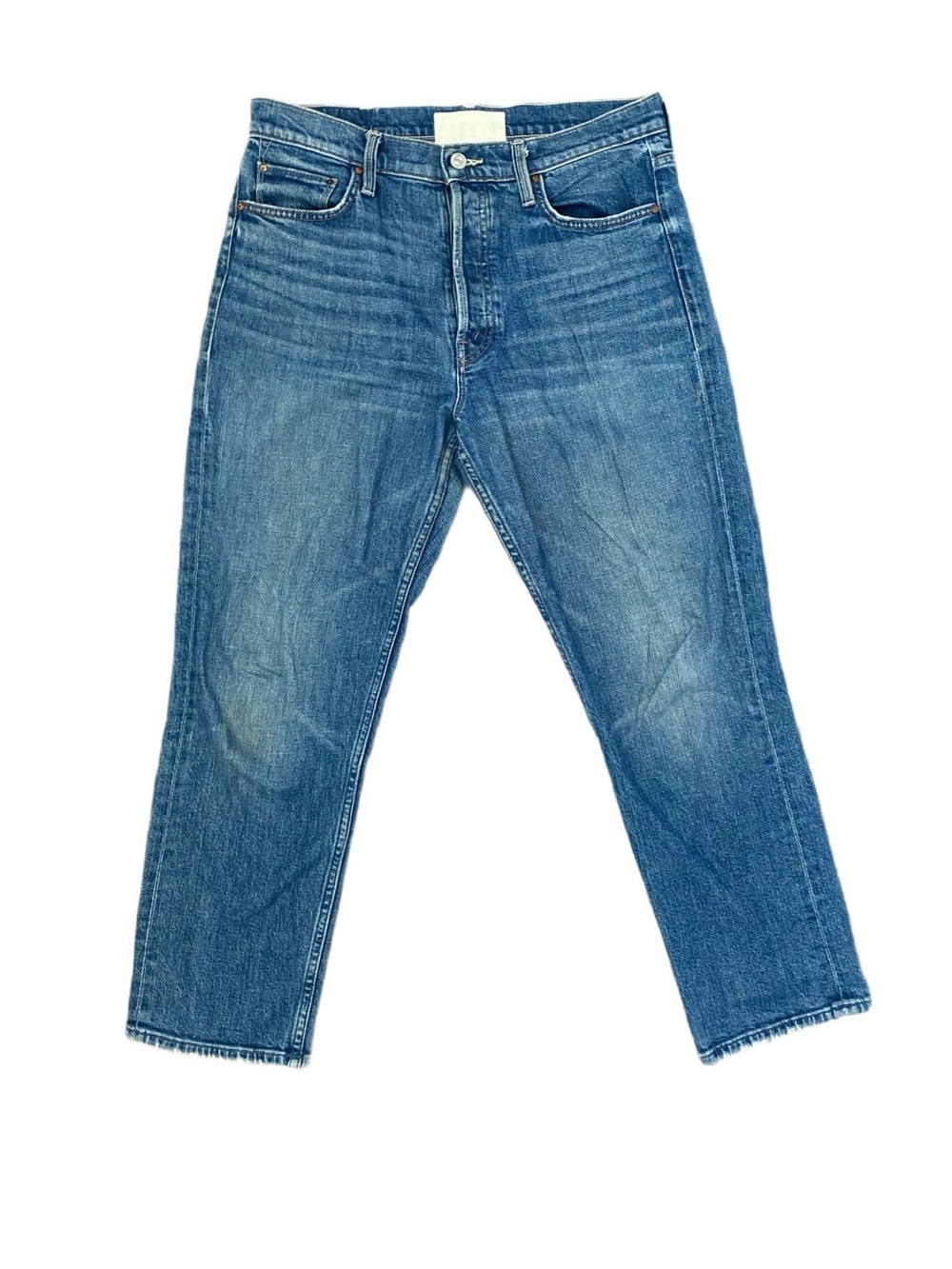 MOTHER The Tomcat Running With Scissors Cropped Straight Jeans Size 30